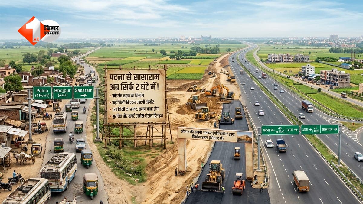 पटना से सासाराम अब सिर्फ 2 घंटे में! जानिए कब से शुरू होगा फोरलेन सड़क का निर्माण, कई जिलों की बदल जाएगी तस्वीर