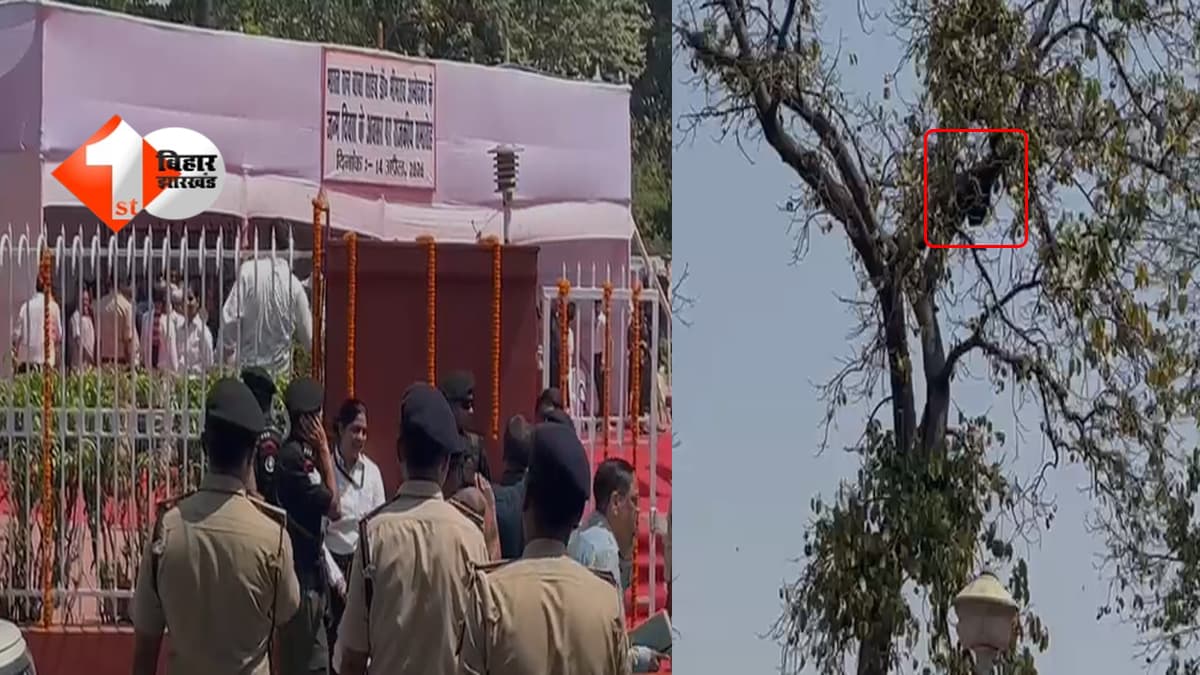 BIHAR NEWS : अंबेडकर जयंती मंच पर अचानक ‘मधुमक्खी अटैक’! नेताओं में भगदड़, कई को मारा डंक; पुलिसकर्मियों ने ताने बंदूक