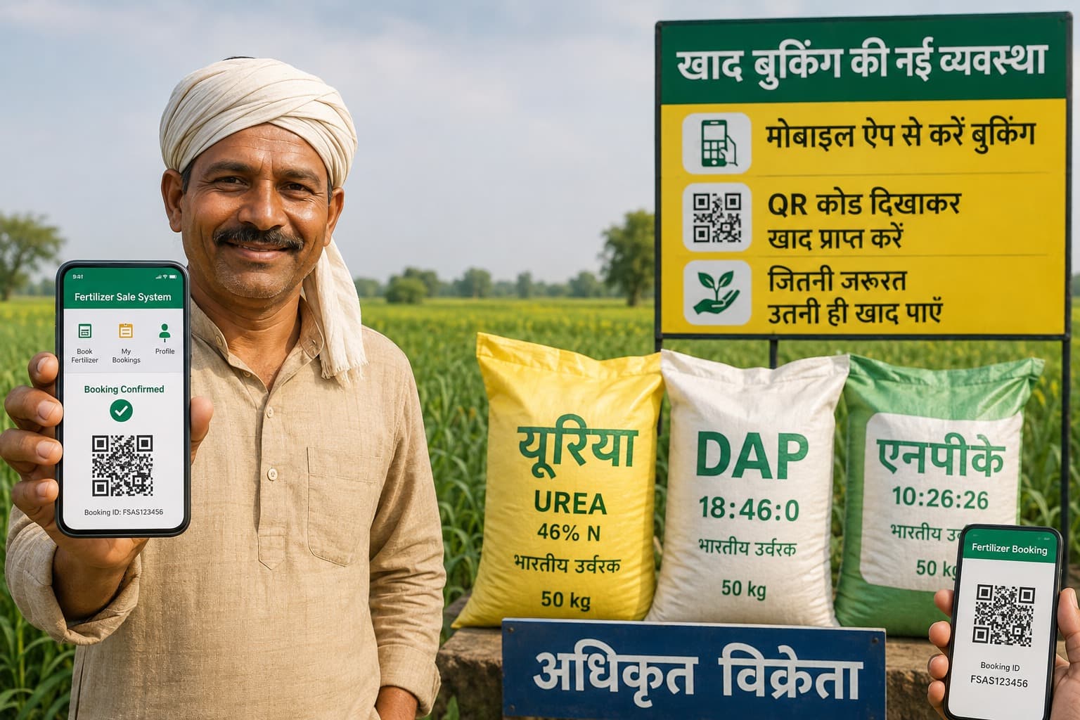 Bihar News : अब खाद के लिए लाइन खत्म! बिहार के किसान मोबाइल से करेंगे बुकिंग, QR Code से मिलेगा उर्वरक