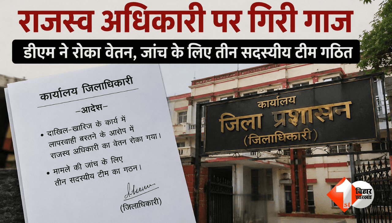 दाखिल-खारिज में लापरवाही पर राजस्व अधिकारी पर गिरी गाज... डीएम ने रोका वेतन, जांच के लिए तीन सदस्यीय टीम गठित
