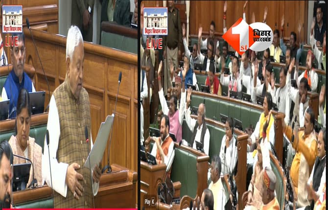 Bihar Assembly : सब कीजिए नमन जी ....,' CM नीतीश कुमार ने विपक्ष को कहा - आपलोग मोदी जी का नमन काहे नहीं करते है,आप भी कीजिए