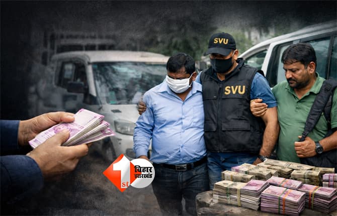 Bihar vigilance action : भ्रष्टाचार पर बड़ी कार्रवाई, SVU ने अनुमंडल कृषि पदाधिकारी और ड्राइवर को रिश्वत लेते किया गिरफ्तार