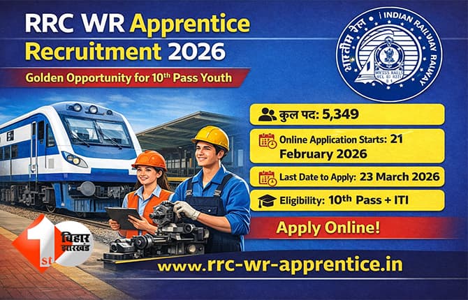 RRC WR Apprentice 2026: रेलवे में निकली बंपर भर्ती... 10वीं पास युवाओं के लिए सुनहरा मौका, जानिए क्या है अपडेट