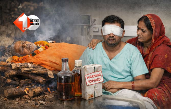 Bihar liquor ban : शराबबंदी वाले बिहार में फिर जहरीली शराब का कहर, एक की मौत; बेटे की गई आंखों की रोशनी