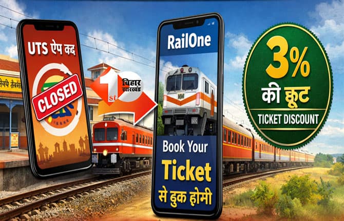 RailOne App : रेलवे का बड़ा फैसला, UTS मोबाइल ऐप बंद; अब सिर्फ रेलवन ऐप से बुक होगी टिकट