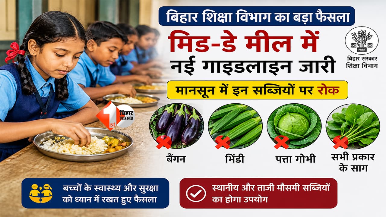 Bihar Mid Day Meal: बिहार के सरकारी स्कूलों में बड़ा बदलाव, बैंगन-भिंडी समेत इन सब्जियों पर रोक