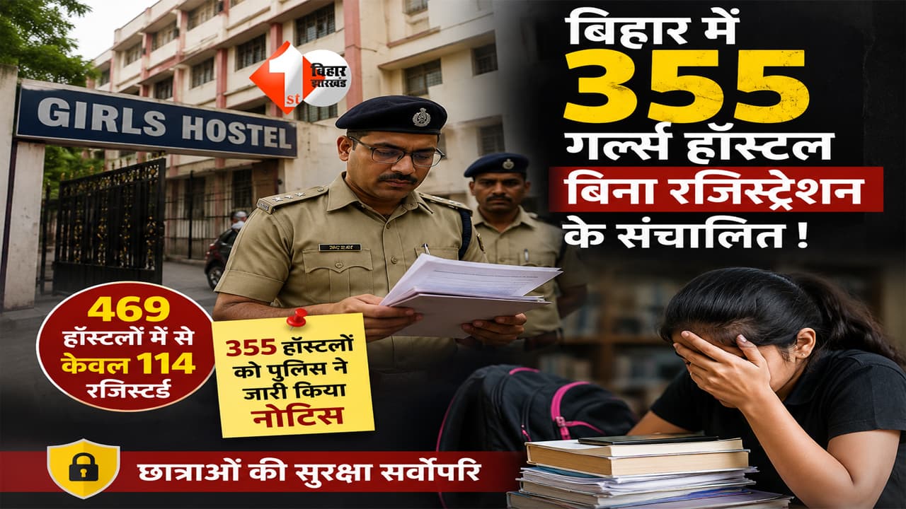 Patna News: बिहार में 355 गर्ल्स हॉस्टल बिना रजिस्ट्रेशन के संचालित, पुलिस का बड़ा खुलासा; शंभू हॉस्टल केस के बाद एक्शन