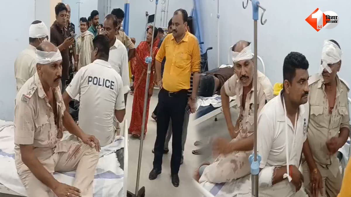 बिहार में हादसे की सूचना पर जा रही पुलिस टीम खुद बनी हादसे का शिकार, नीलगाय को बचाने में पेड़ से टकराई गाड़ी; 4 जवान घायल