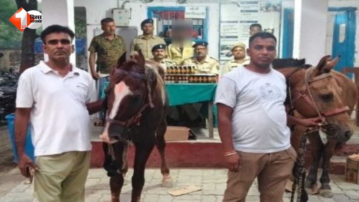 तस्करों का नया जुगाड़ फेल, घोड़ों के जरिए हो रही थी शराब तस्करी, पुलिस ने धंधेबाज को दबोचा