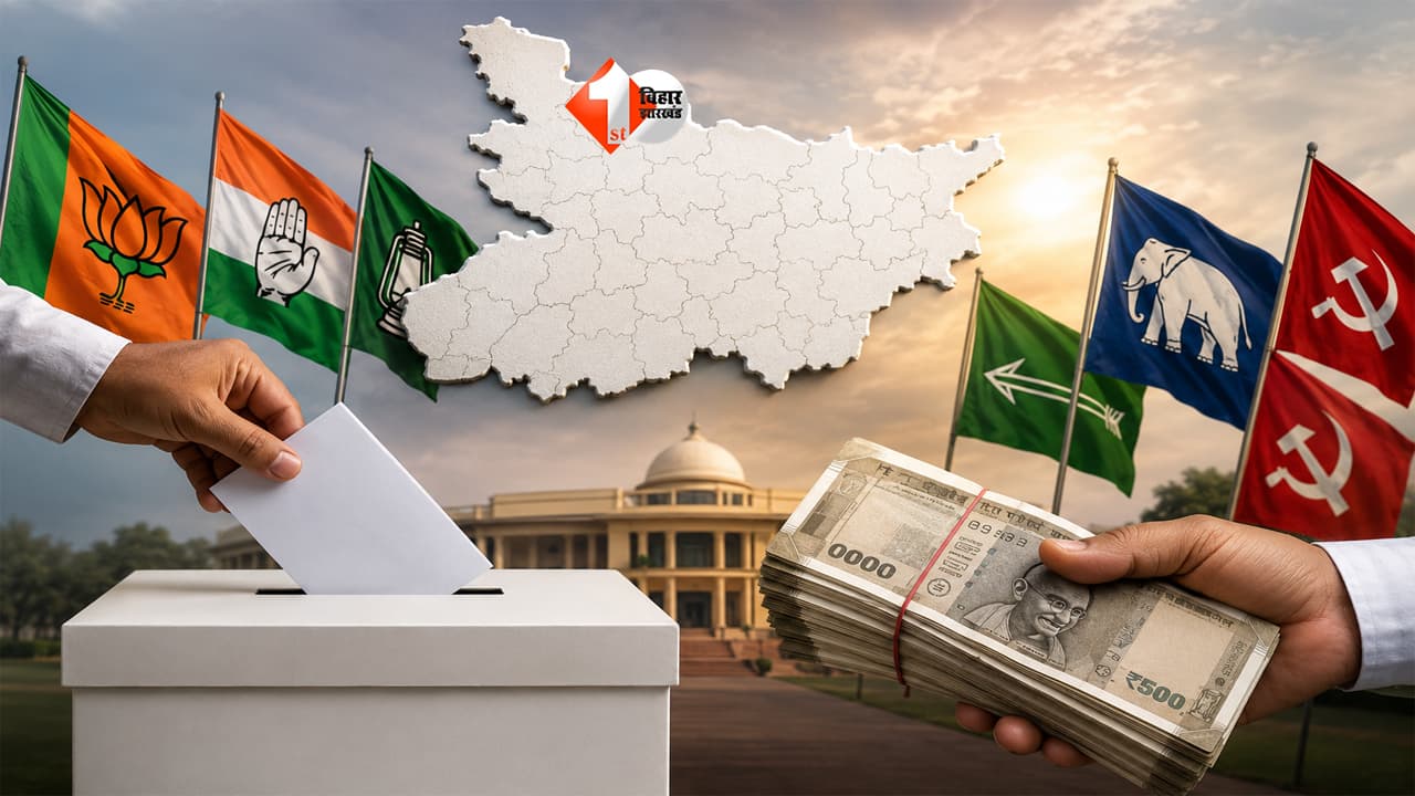 BIHAR NEWS : बिहार चुनाव 2025 में राजनीतिक दलों ने जुटाए 281 करोड़, खर्च किए 193 करोड़; ADR रिपोर्ट में फंड और खर्च के बीच 88 करोड़ का अंतर