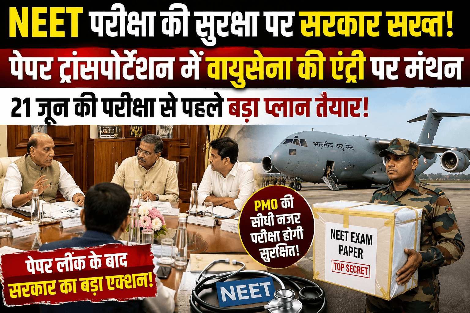 NEET पेपर अब सेना और वायुसेना की निगरानी में? सरकार के बड़े प्लान ने मचाई हलचल