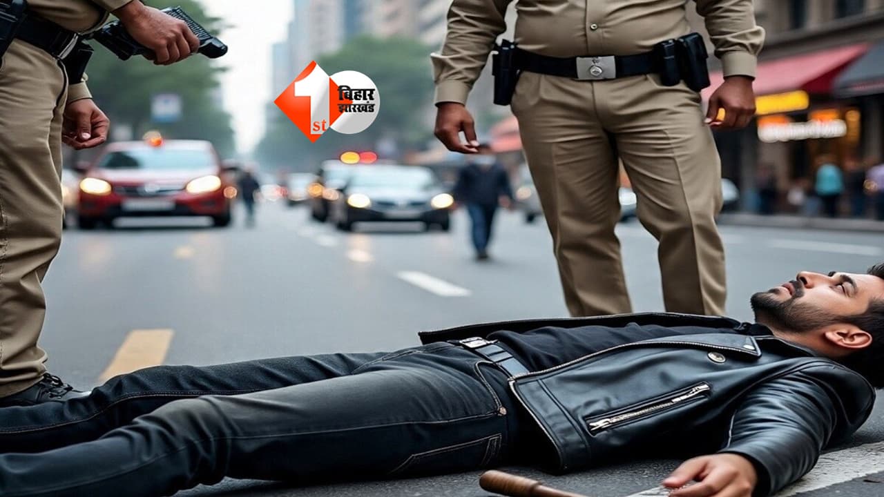 Patna Police Encounter : पटना में पुलिस और बदमाशों के बीच एनकाउंटर , 27 लाख लूटकांड का आरोपी पैर में गोली लगने से घायल