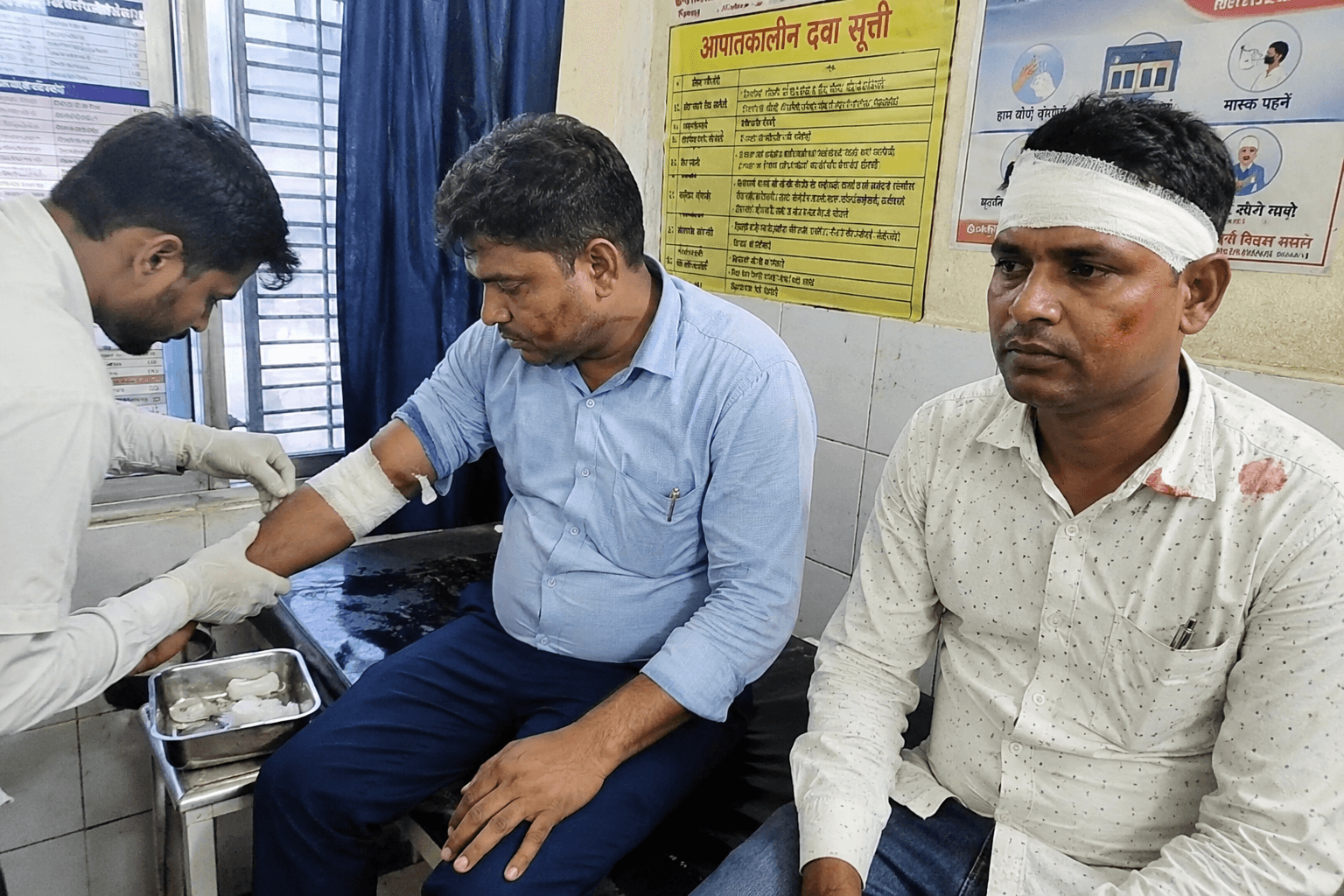 Bihar news : जमीन नापी के दौरान हंगामा, राजस्व अधिकारी और अमीन पर हमला, आरोपी फरार