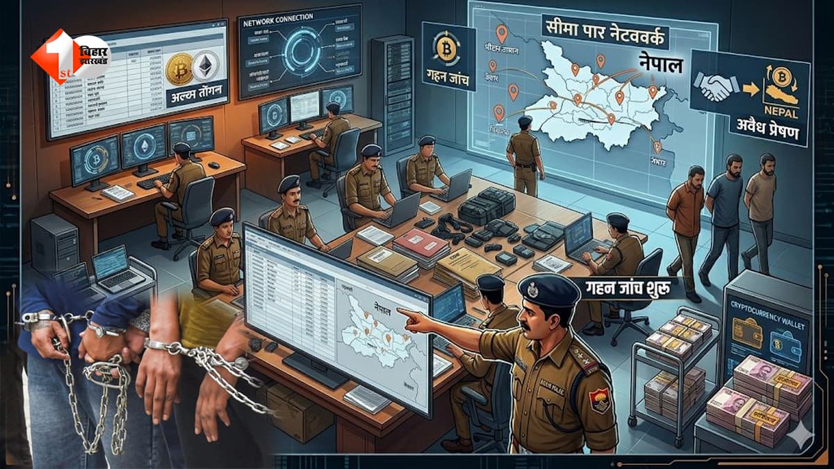 बिहार में ‘क्रिप्टो सिंडिकेट’ का भंडाफोड़: 55 करोड़ का खेल, नेपाल कनेक्शन से चला रहा था पूरा नेटवर्क