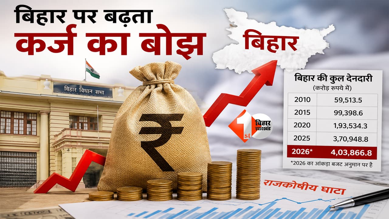 Bihar News : कर्ज के सहारे चल रही बिहार सरकार? 15 साल में 59 हजार करोड़ से बढ़कर 4 लाख करोड़ पहुंची देनदारी, जानिए 2026-27 में कितना कर्ज लेगी सरकार