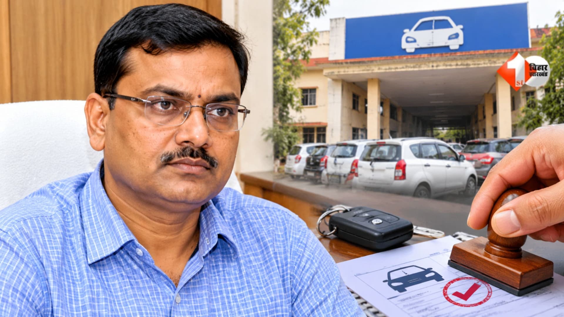 Bihar News, Patna DTO Ajay Kumar Thakur, Bihar Transport Department, Vehicle Registration Scam, Fake Money Receipt, Backlog Entry Scam, BS3 BS4 Vehicle Registration, Bihar Government Action, General A