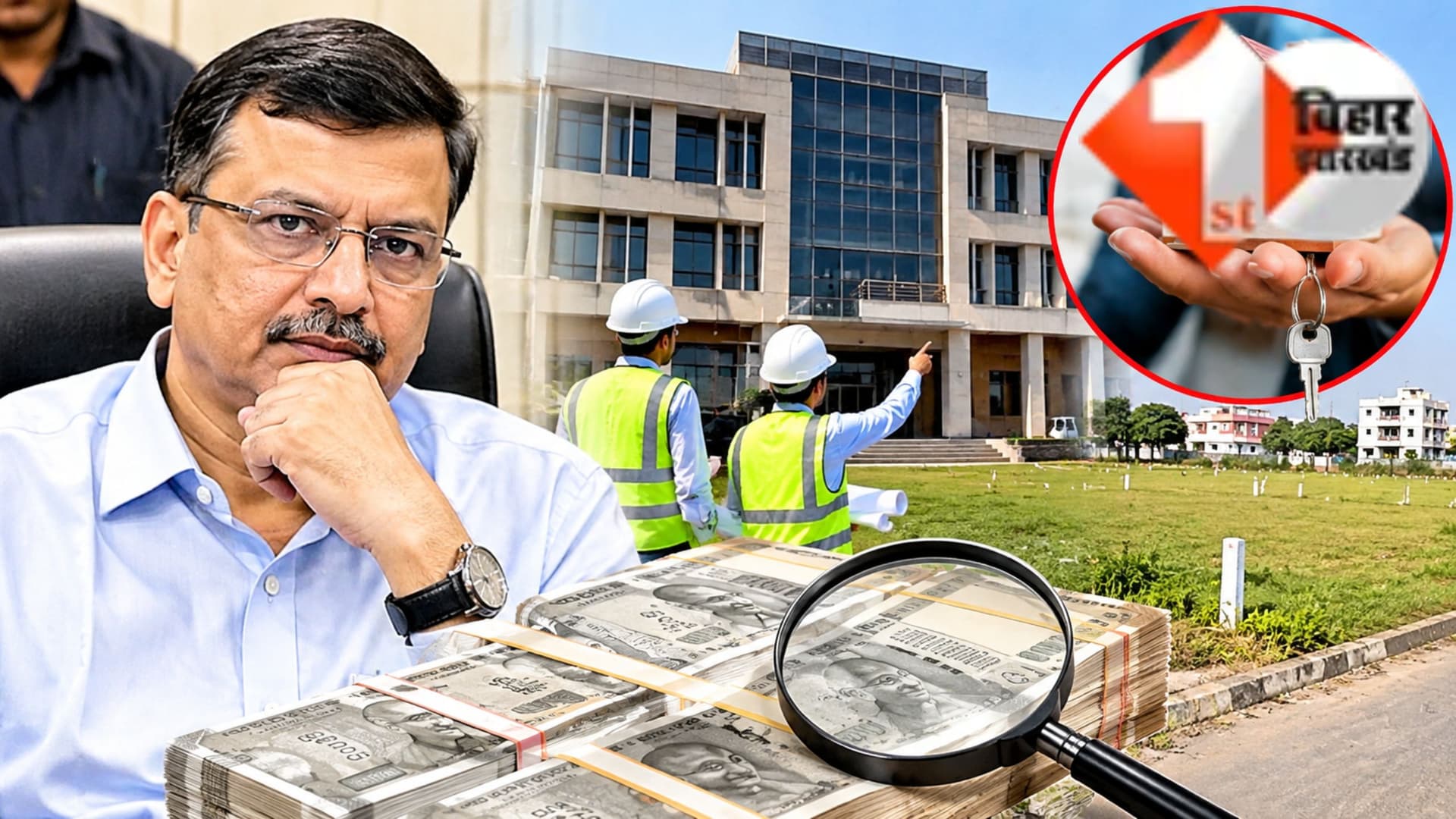 Bihar EOU Raid, Bihar Building Construction Department, Bihar Engineer Property, भवन निर्माण विभाग बिहार, बिहार इंजीनियर भ्रष्टाचार, अधीक्षण अभियंता संपत्ति मामला, नौबतपुर करोड़ों की जमीन, बिहटा सरमेर