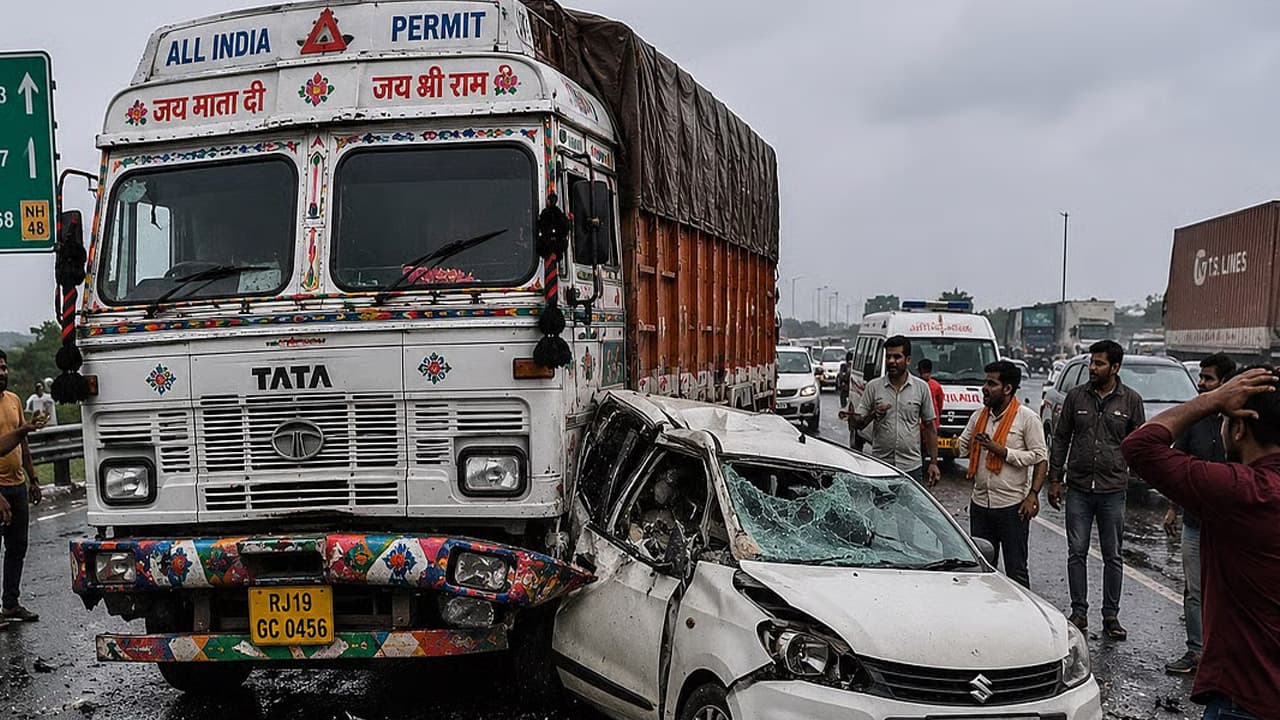 पूर्वांचल एक्सप्रेसवे पर भीषण सड़क हादसा: बिहार के 3 लोगों की दर्दनाक मौत, 6 गंभीर रूप से घायल