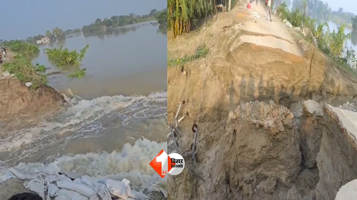 Bihar Flood : फिर डूबेगा बिहार? गोपालगंज में टूटा तटबंध, गांवों में घुसा सैलाब; शीतलपुर में मची अफरा-तफरी