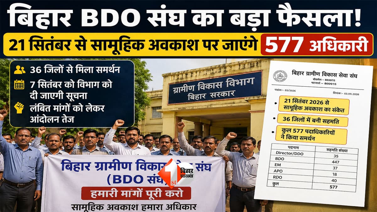 Bihar BDO Strike: बिहार के बीडीओ जायेंगे हड़ताल पर, सरकार के सामने बढ़ी बड़ी चुनौती; जानिए क्या है वजह